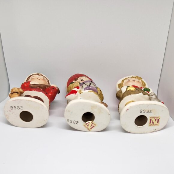 Vintage Christmas Napcoware Set of 3 Carolers Musicians - Picture 2 of 14